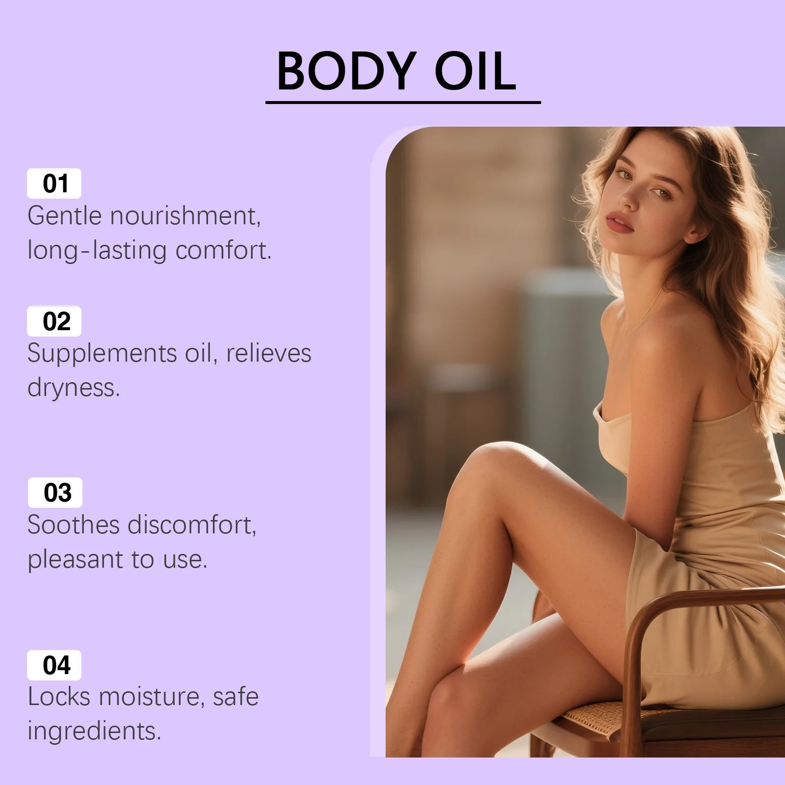 Body Moisturizing Care Oil - Gentle Formula for Body Care, Ideal for Daily Nourishment, Comfortable for Massage Oasis Select
