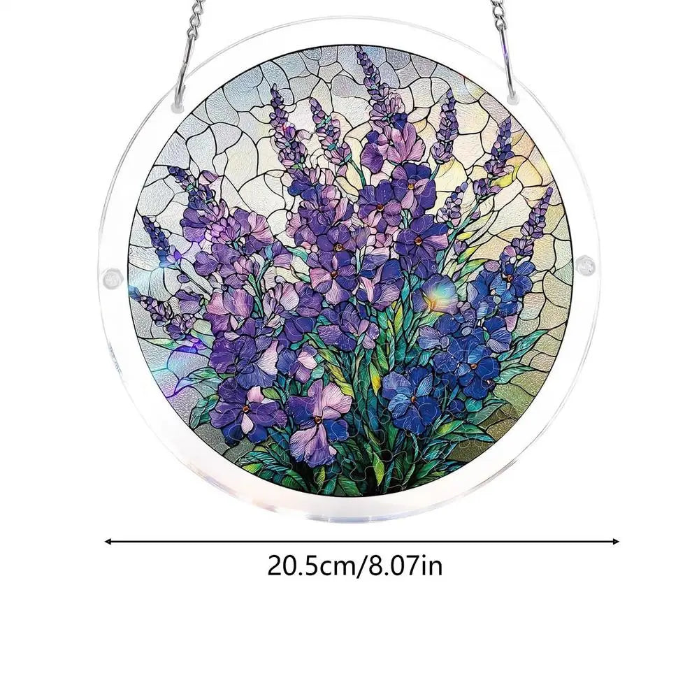 Acrylic Puzzle Suncatcher Hanging Decoration Hanging Pendant Wind Chime Suncatcher Home Window Ornament Garden Decoration Oasis Select B Acrylic