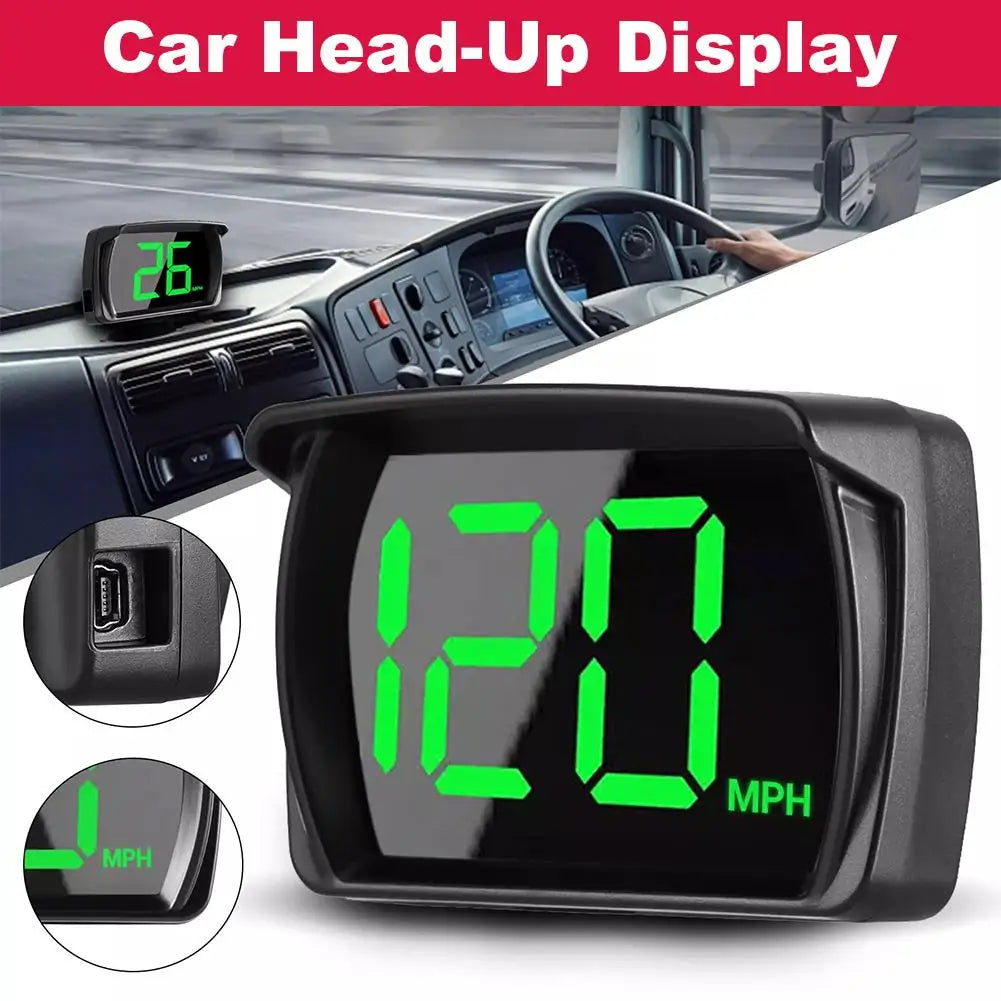 2026 GPS KMH MPH HUD Digital Speedometer Head Up Display Car Electronics Accessories for All Cars Electric Vehicles Motorbikes Oasis Select