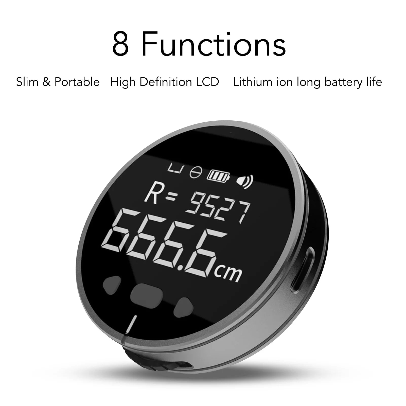 Digital Display Roller Ruler 328ft 3 Measurement Units Electronic Digital Tape Measure with LCD Display for Diameter Odd Shape Oasis Select