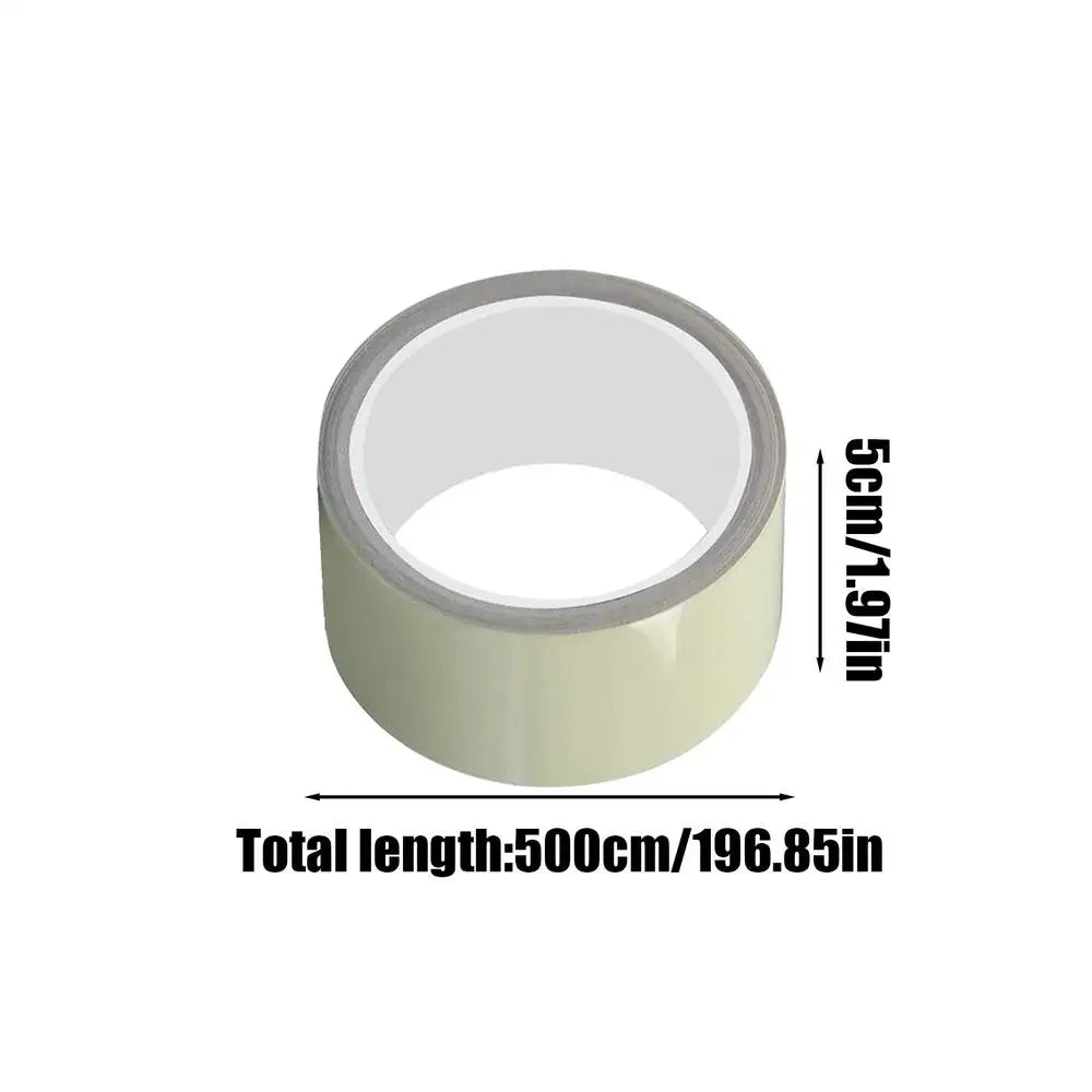 Fluorescent Tape Glow in the Dark Adhesive Safety Egress Markers Safety Tape Wear-Resistant Fluorescent Glow Tape Fluorescent Oasis Select 5cmX5m