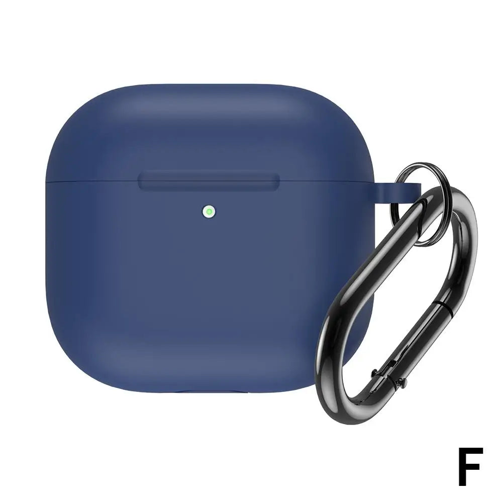 Silicone Case for AirPods 4 – Soft Protective Cover + Clip