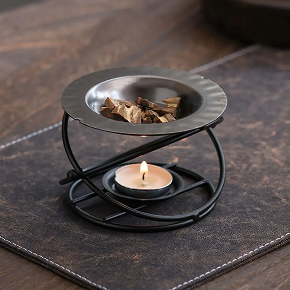 Polygon Metal Essential Oil Warmer & Aromatherapy Burner