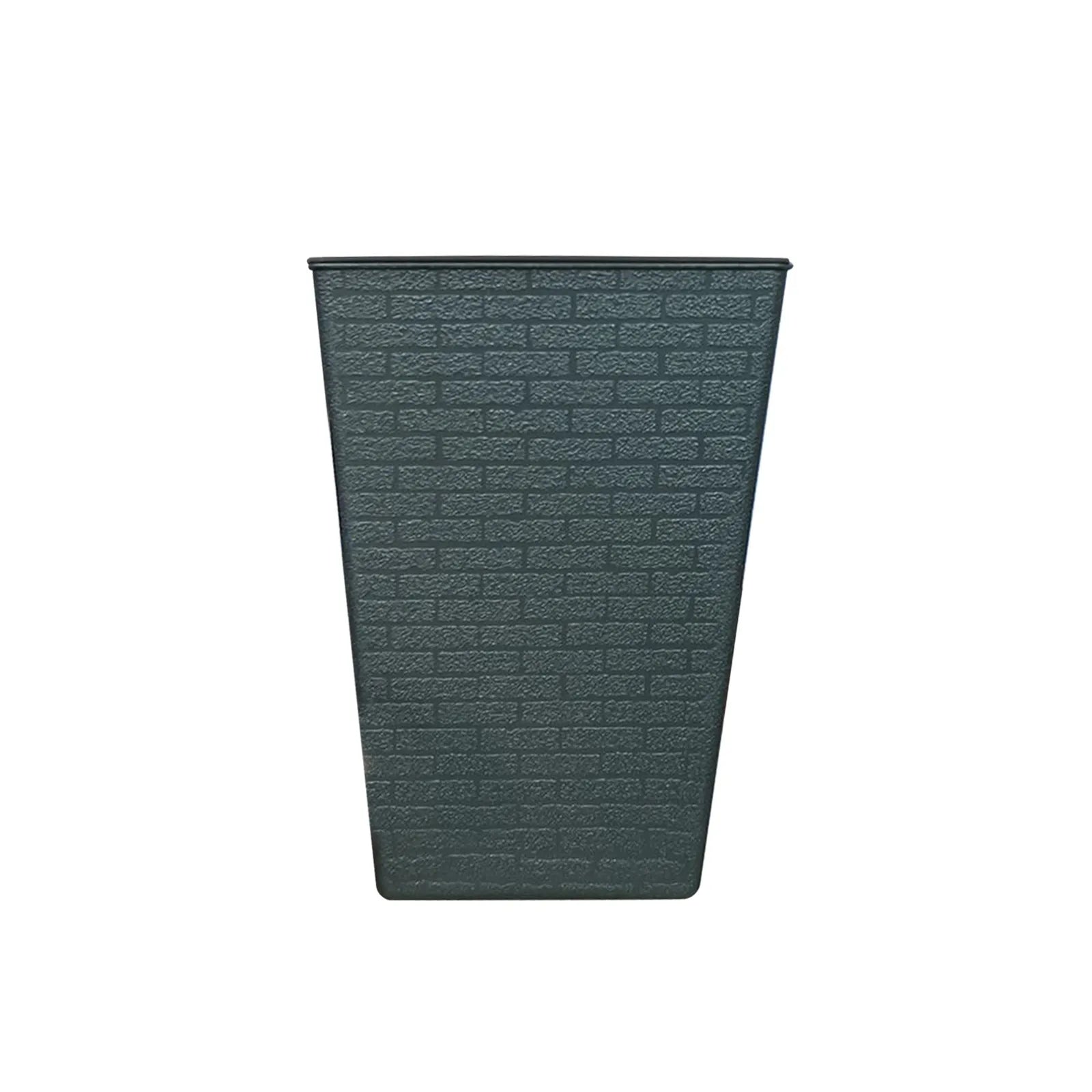 Large Flowerpot Imitation Metal Plastic Tall Planter Garden Accessories Brick Pattern Square Flower Pots With Inlet Watering Oasis Select Blue One Size