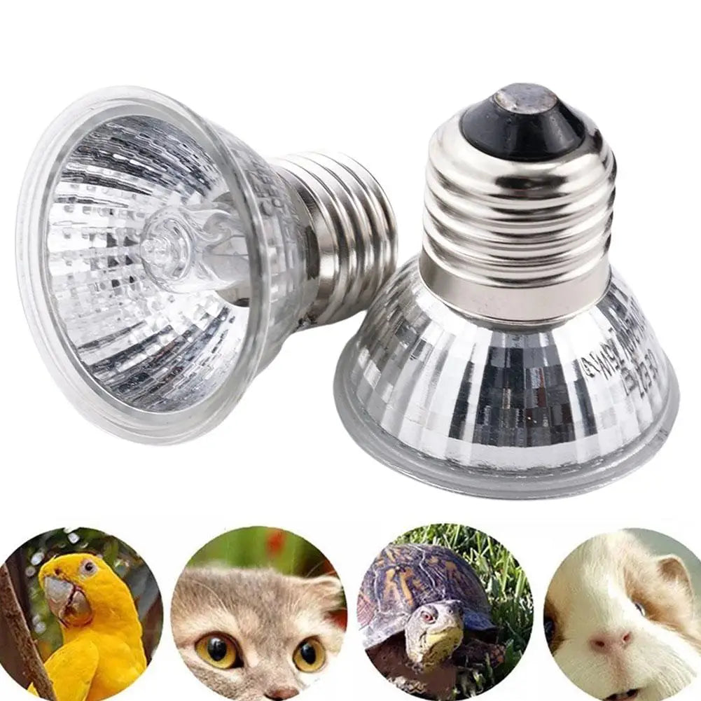UVA UVB Reptile Heat Lamp 20/50/75W – Full Spectrum Basking