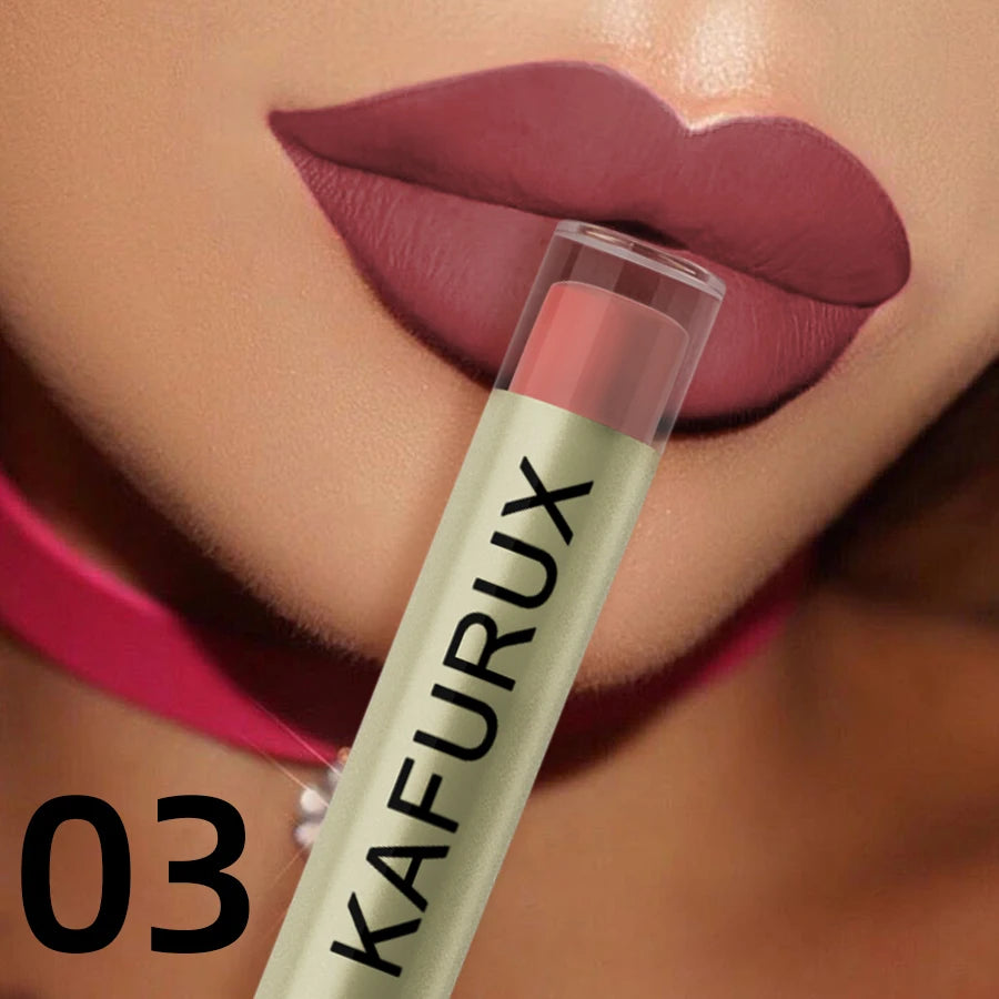 KAFURUX 20-Color Velvet Matte Liquid Lipstick – Waterproof