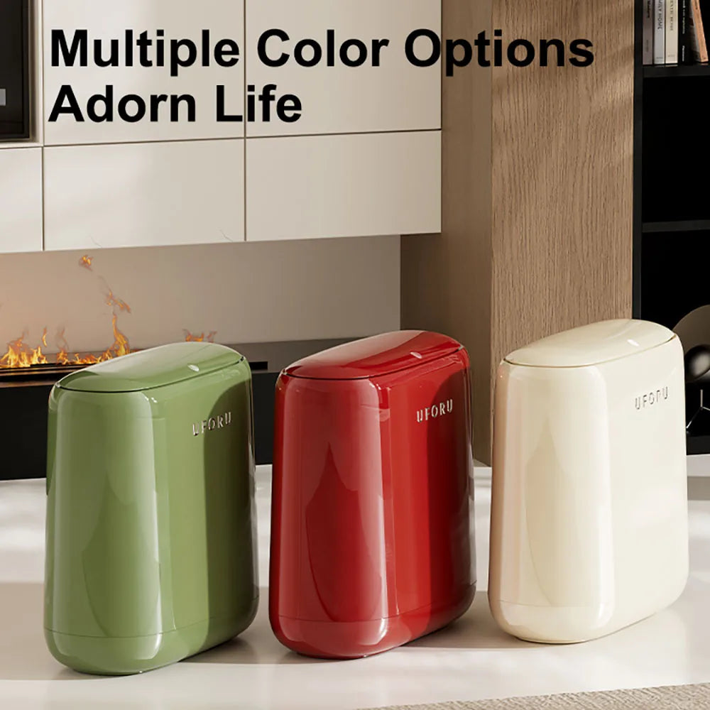 Waste bin, large-capacity pedal bin, fits into small spaces and narrow gaps, suitable for bathrooms, living rooms, bedrooms Oasis Select