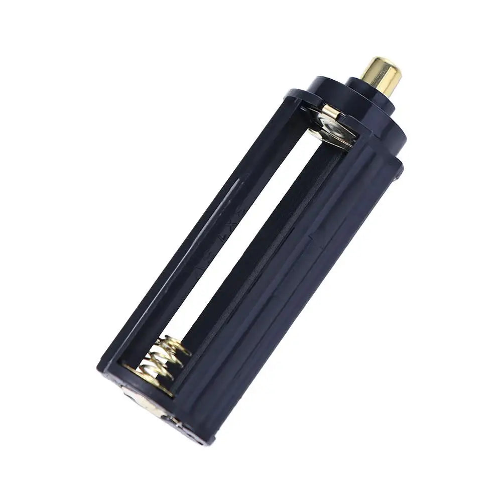 2 In 1 Plastic 18650 Battery Tube White Casing Sheath Tube AAA Battery Storage Boxes Holder organizer for Flashlight Torch Lamp Oasis Select