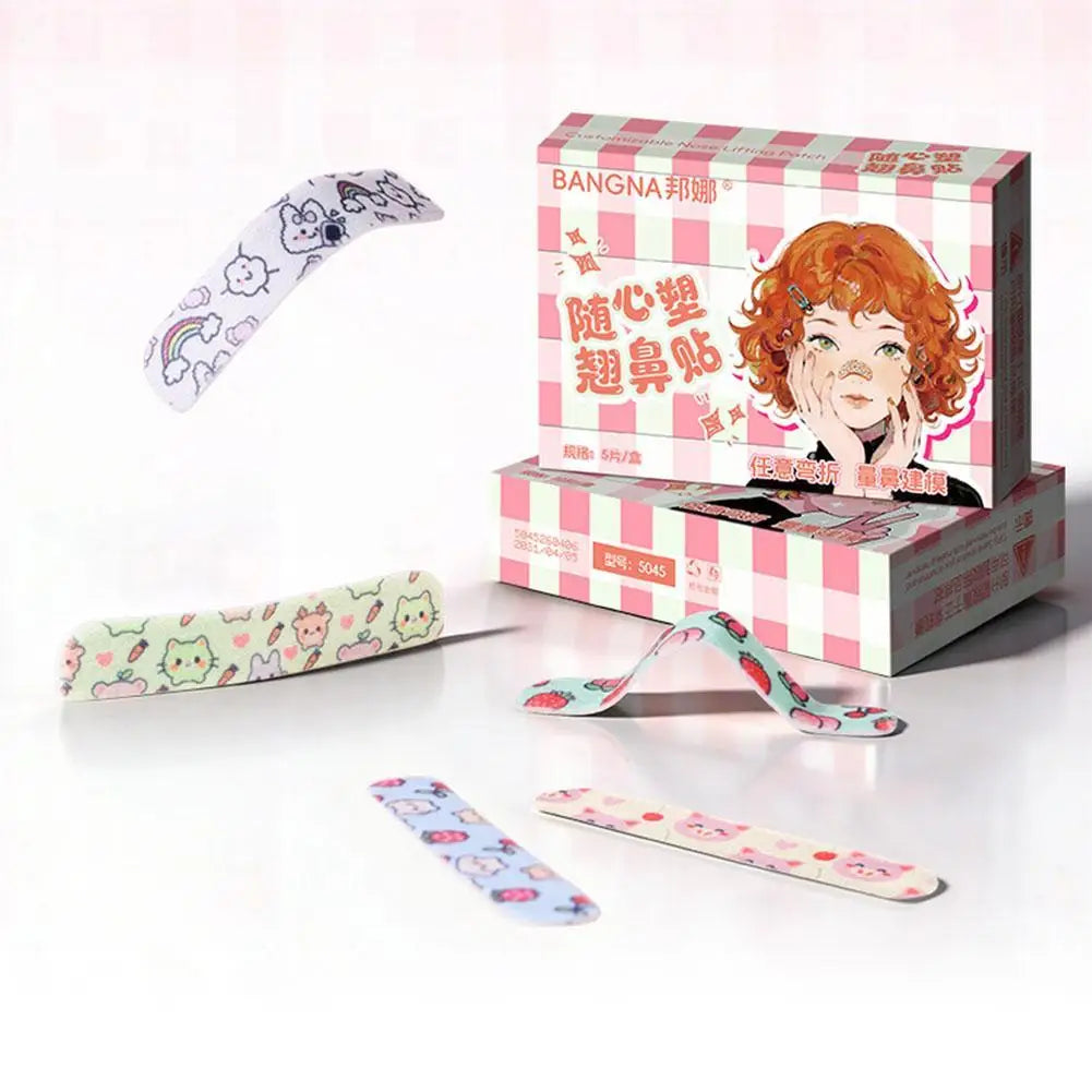 Reusable Nose Lift Strips 5/10PCS Nose Shaping Sticker Nose Up Lifting Tape For Nose Reshaping Contouring Cosmetic Tools Oasis Select
