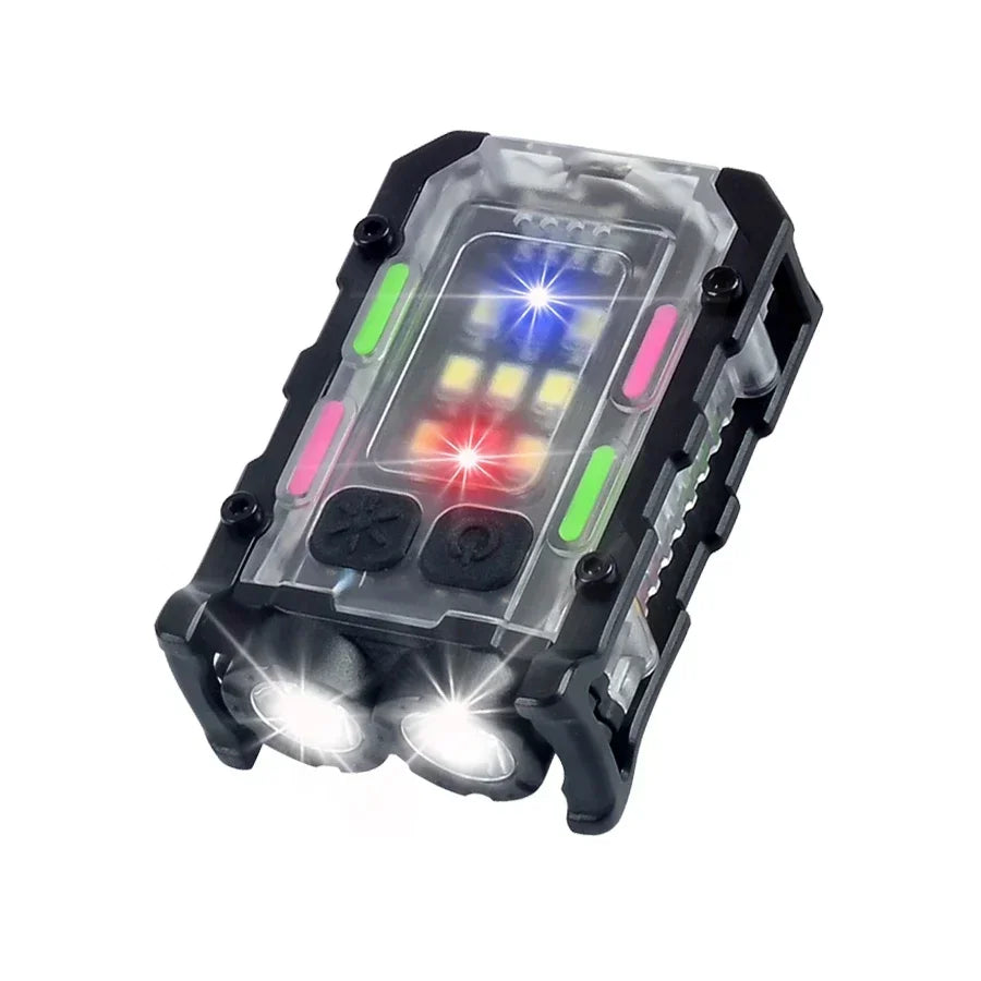 Mini LED Handheld Flashlights USB Rechargeable LED COB Work Lights Waterproof Keychain Emergency Lantern For Outdoor Camping Oasis Select 1PC