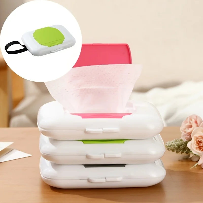 Wipes Dispensers Refillable Wipe Holder Baby Wipe Box Case for Indoor Outdoor Reusable Travel Wet Wipe Container Oasis Select