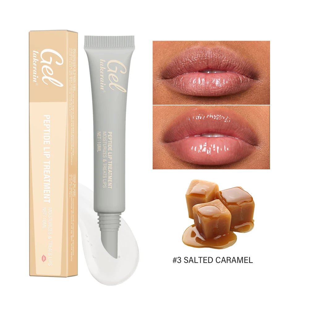 Moisturizing Lip Balm Nourishes Peptide Moisturizes Lightened Remove Dead Skin Lip Lines Anti-chapping Caramel Lip Care Gel Oasis Select 3Salted Caramel