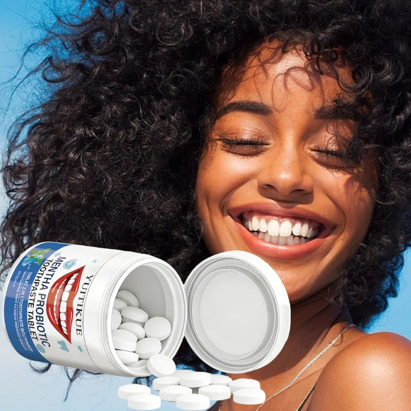 Probiotic Toothpaste Tablets – 2-in-1 Whitening & Fresh Breath