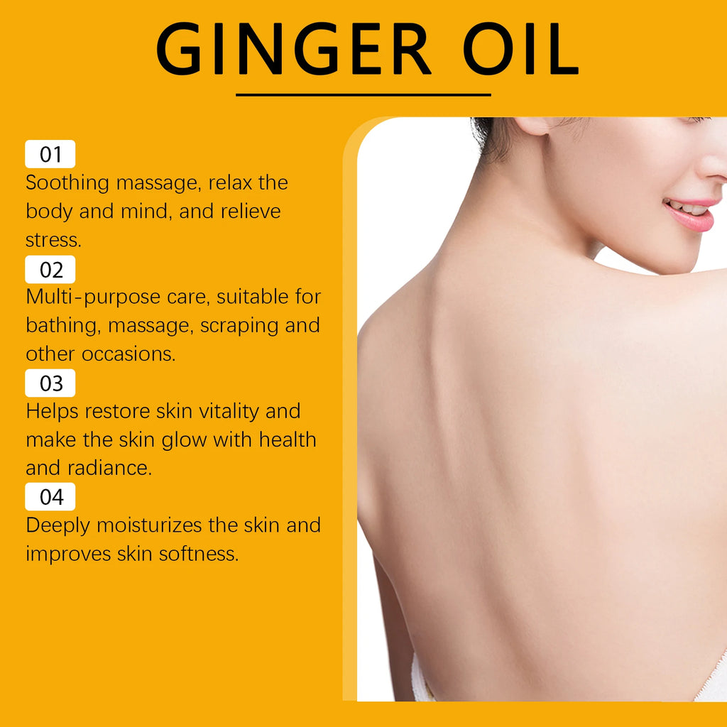 OceAura Ginger Body Massage Oil – Moisturizing & Tightening 100ml