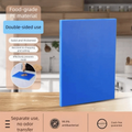 HDPE Plastic Cutting Board Antibacterial Double Sided Vegetable Cutting Board Cut Vegetables Meat Cooking Tools Oasis Select Blue
