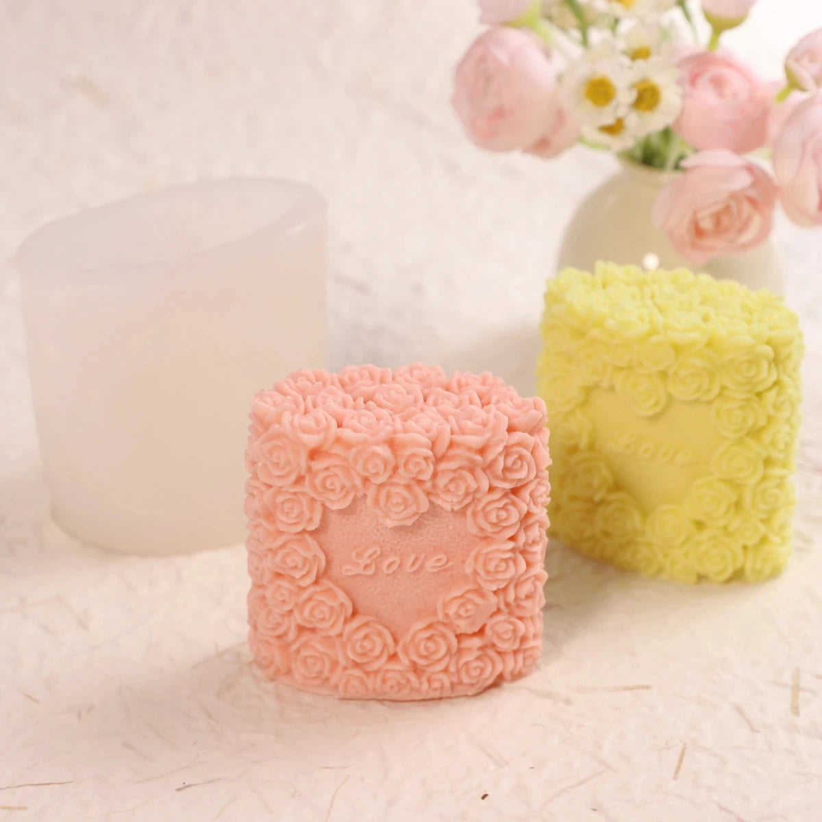 Silicon Mold Silicone Material Soap Mold Silicon Molds 3D Rose Silicone Molds For Soap Crafting Wedding Decoration Candle Making Oasis Select