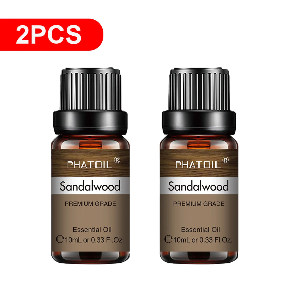 PHATOIL 10ml Pure Natural Essential Oils for Diffuser & Aromatherapy