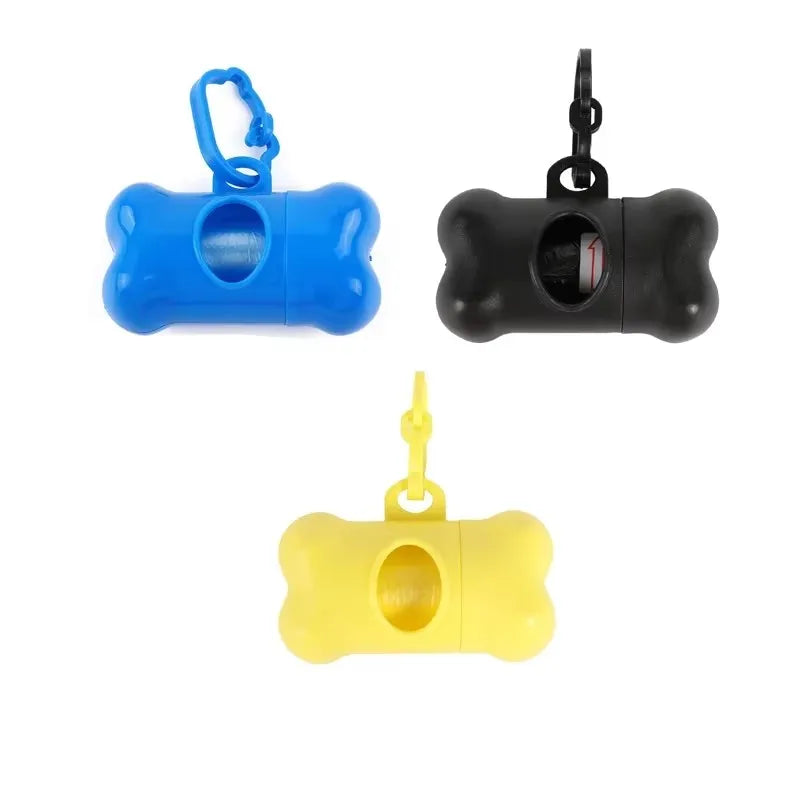 1/3pc Bone Shaped Bag Dispenser Disposable Pet Dog Waste Bag Holder Plastic Garbage Bag Case Carrier Disposal Poop Bag Dispenser Oasis Select Mix-3pcs 9