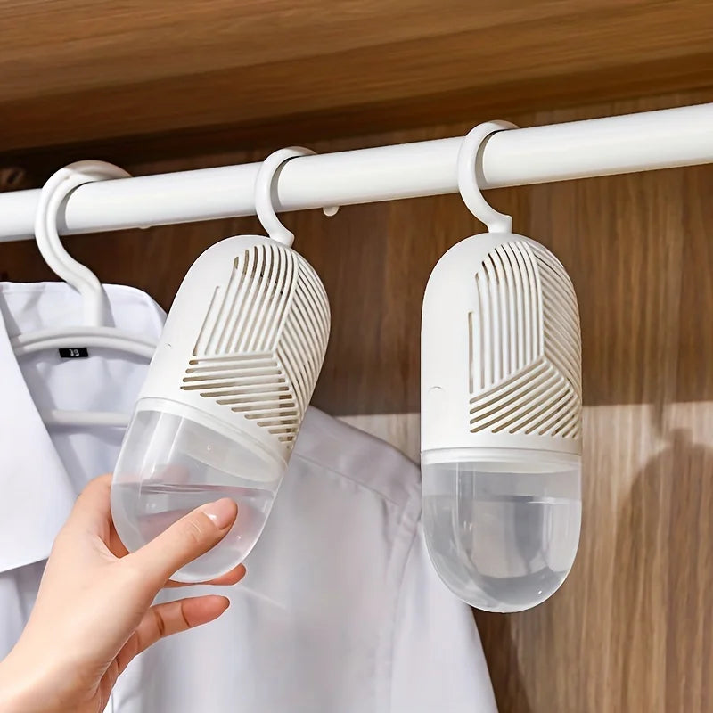 Uncharged High-Index Plastic Closet Dehumidifier, Odor Eliminator & Air Freshener, Moisture Absorber for Wardrobe & Cabinet Oasis Select