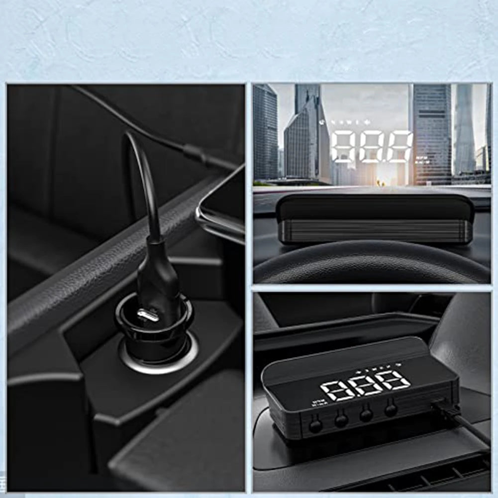 86*37*16 mm Car GPS Display Speed Monitor Real-time Data Projection Reflective Film Included User-friendly Installation Oasis Select