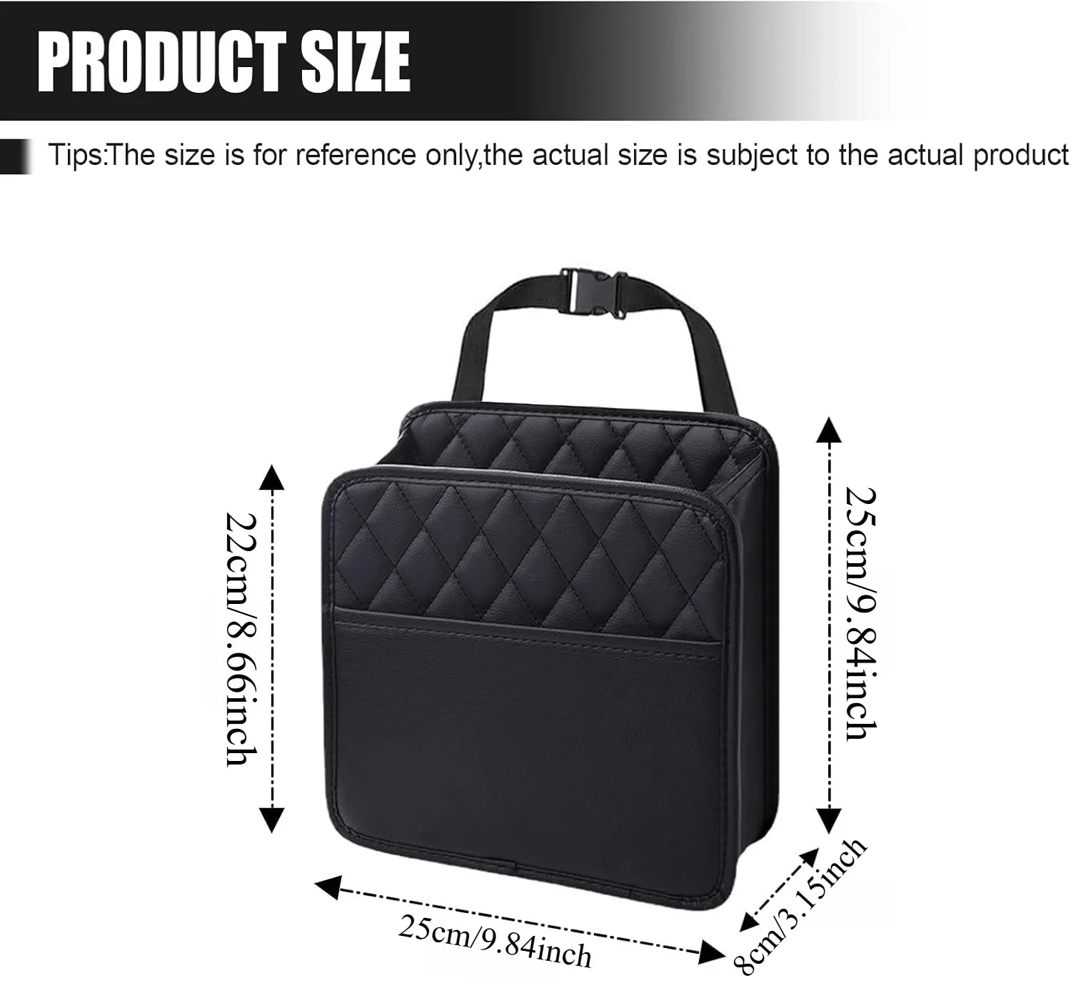 Car Seat Organizer Backrest PU Leather Waterproof Universal Fit Hanging Storage Bag Multi Pocket Kick Mat Travel Accessories Oasis Select