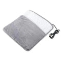 USB Electric Foot Warmer Heating Pad – Plush, Washable Electric Heating Pad Oasis Select gray