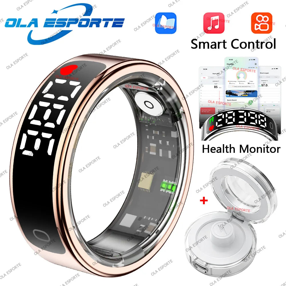 Ola Esporte Smart Ring – Display, Gestures & Health Tracking
