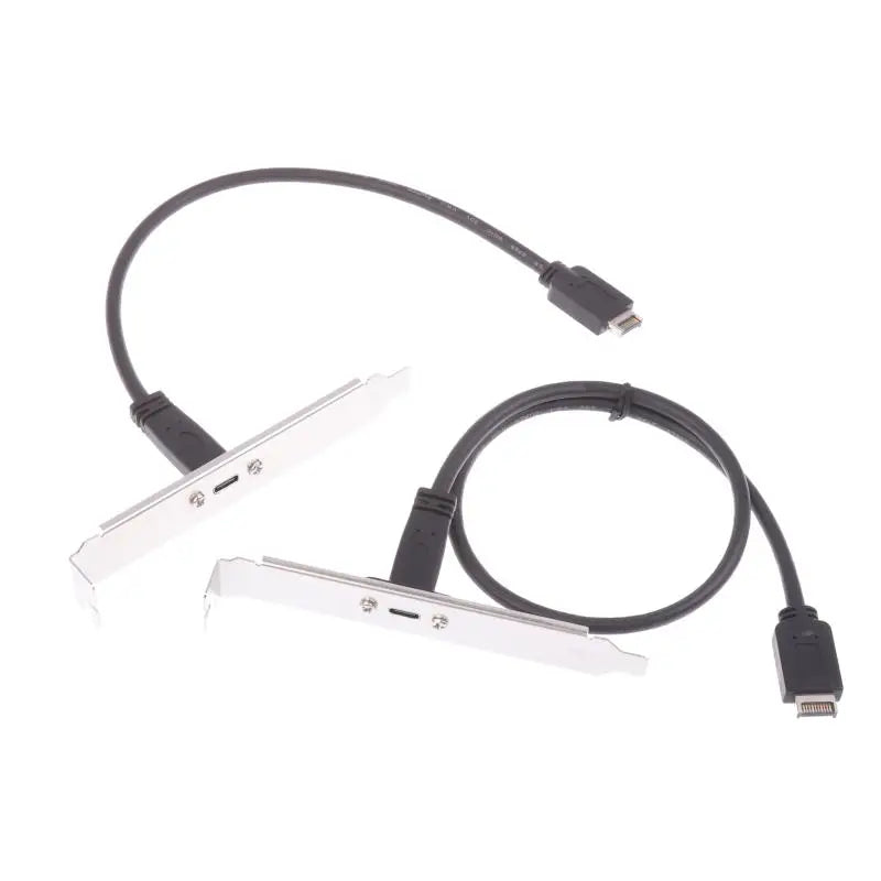 1 Piece Type-E To USB-C Type C Female Connector Extension Wire Cable With Panel Mount Screw 30/50cm USB 3.2 Front Panel Header Oasis Select