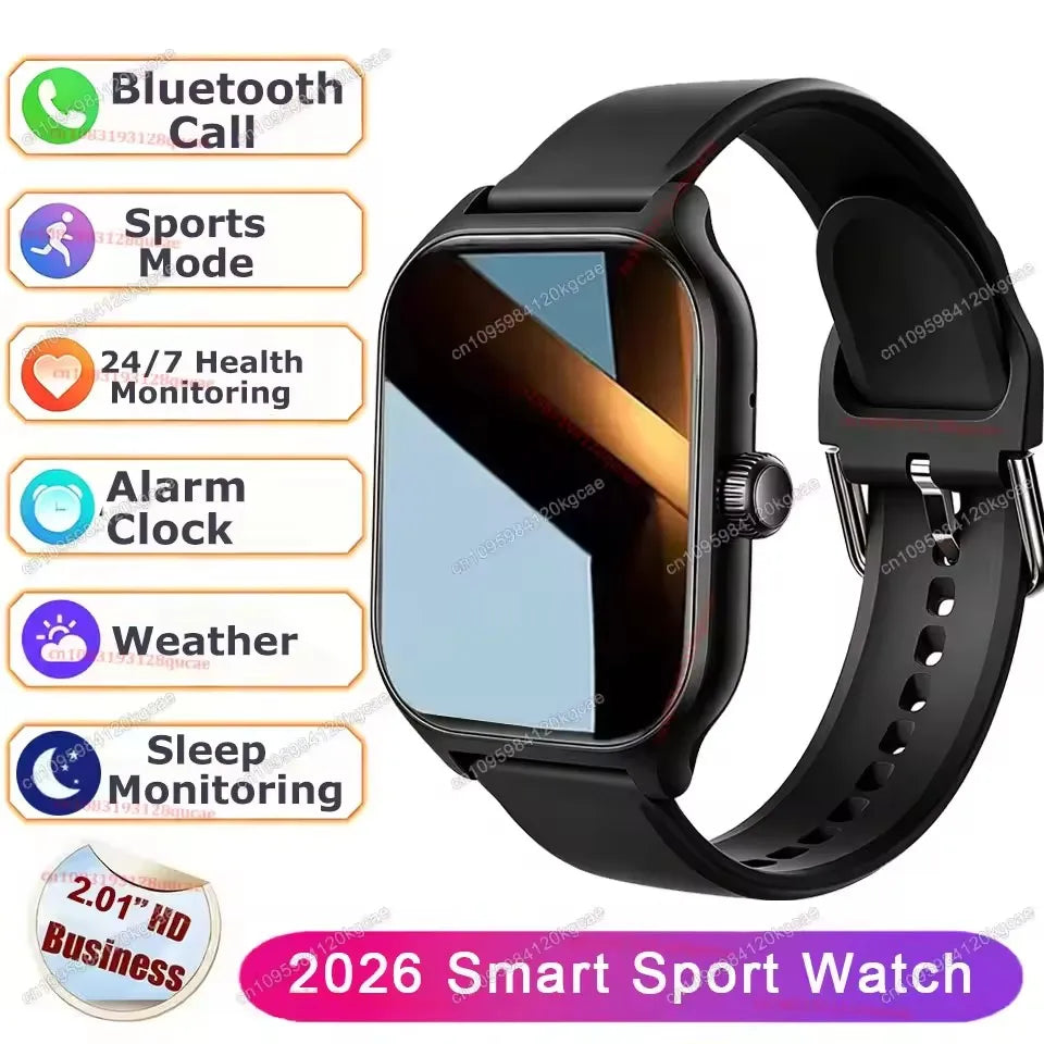 Ola Esporte 2.01" Smart Watch – Bluetooth Calls & Fitness Tracker Smart Watch Oasis Select Black 1