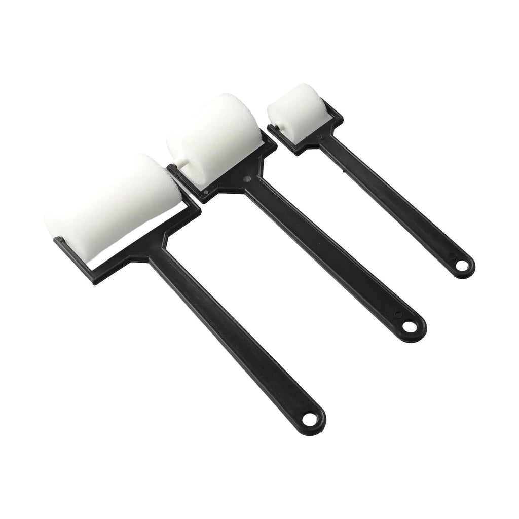 3pcs Sponge Paint Roller Brush /Foam Painting Roller/ Brush Plastic Handle Sponge Brushes Craft Tool Parts For Children/ Draw Oasis Select