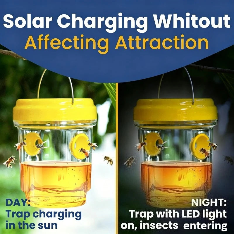 1pc Clear Plastic Outdoor Insect Trap with Lid, Effective for Catching Fruit Flies & Wasps, Easy Monitoring Transparent Design Oasis Select