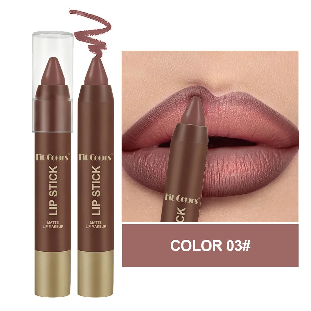 Fit Colors Velvet Matte Lip Liner Pen – Waterproof, 6 Shades