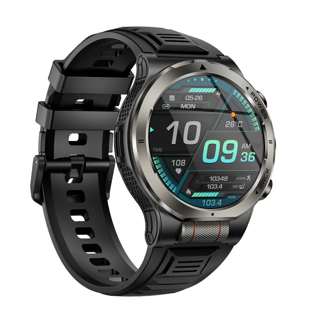 MINGCC 1.43" AMOLED Smart Watch 1100mAh Flashlight Compass
