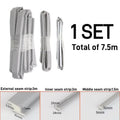 TPU Seal Strip Set Windproof Waterproof Soundproof Dustproof for Sliding Windows Doors Compatible with Outer Inner Middle Gaps Oasis Select 1set