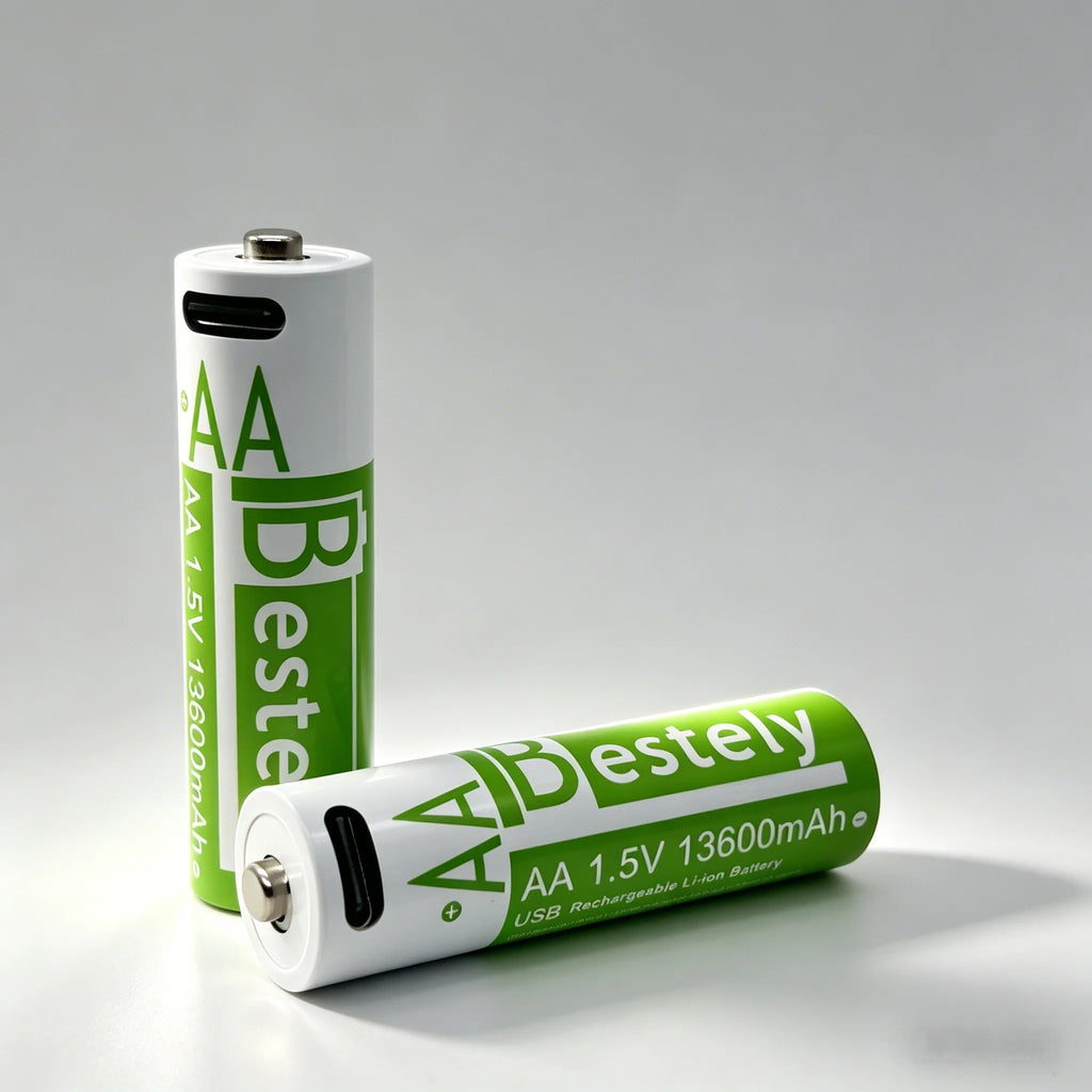 AA AAA 1.5V Li-ion Rechargeable Battery USB-C Charging 13600mAh 6800mAh High Capacity Battery for Flashlight Camera Controller Oasis Select