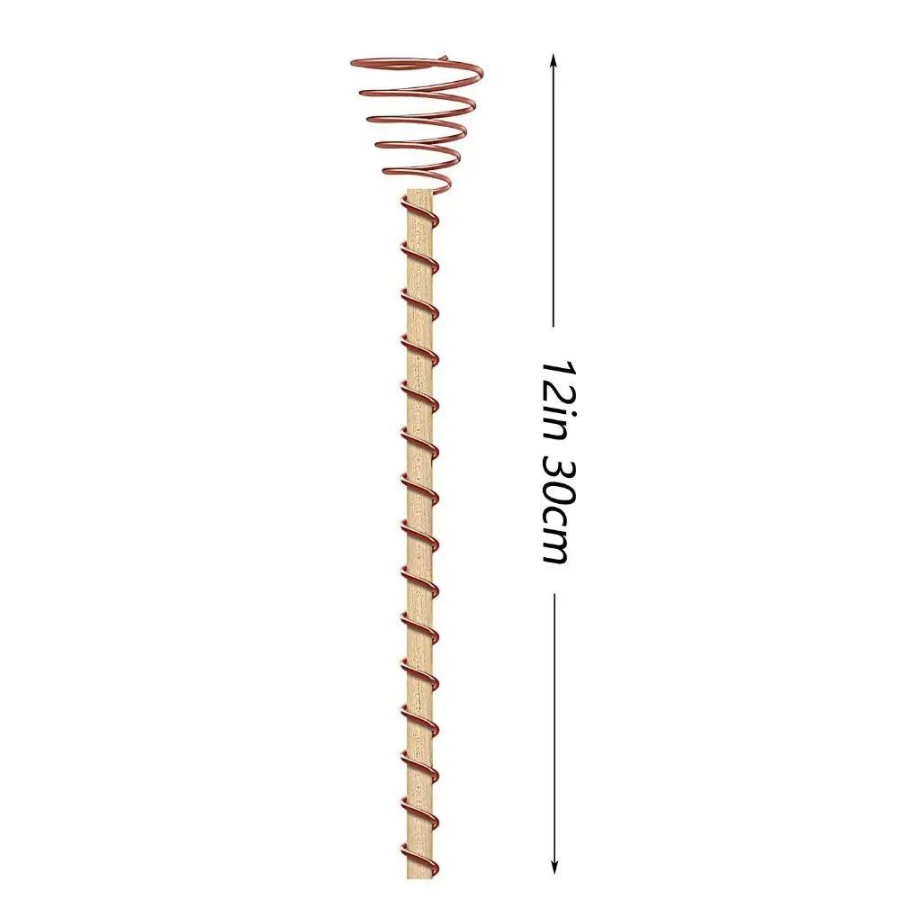 6/8/10Pcs 12-inch Electroculture Plant Stake Wood Rod Wide Usage Electro Culture Copper Wire Coil Vegetables Growing Oasis Select