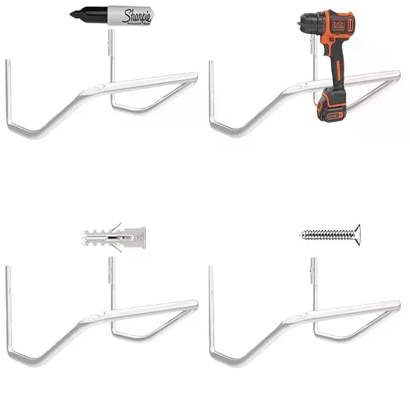Ladder Storage Holder Hanger Heavy Duty Wall Mounted Garage Rack for Stroller Ladder Umbrella Patio Tools Easy Mount Oasis Select