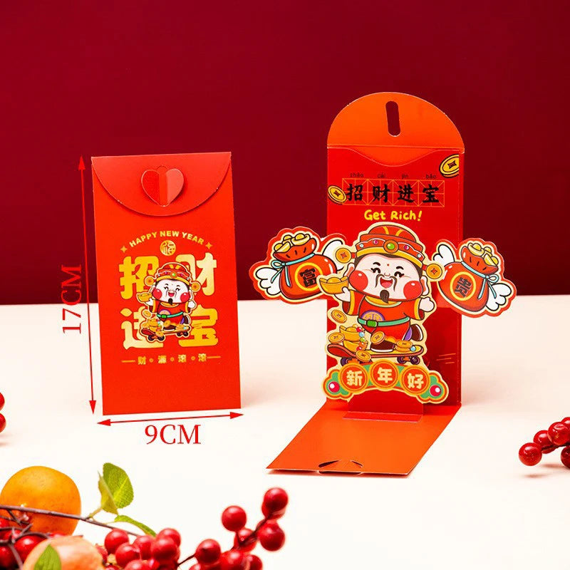 Chinese New Year Red Envelopes Red Pocket Year Of Horse Lucky Money Pockets Spring Festival Gift New Year Eve Hongbao Oasis Select A13