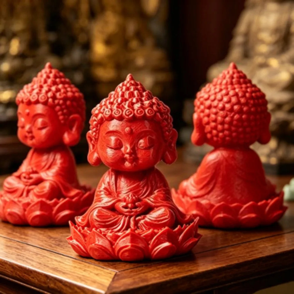 Retro Miniature Meditation Buddha Figurines Zen Style Statues Meditating Buddha Ornaments for Home Tea Room and Meditation Decor Oasis Select