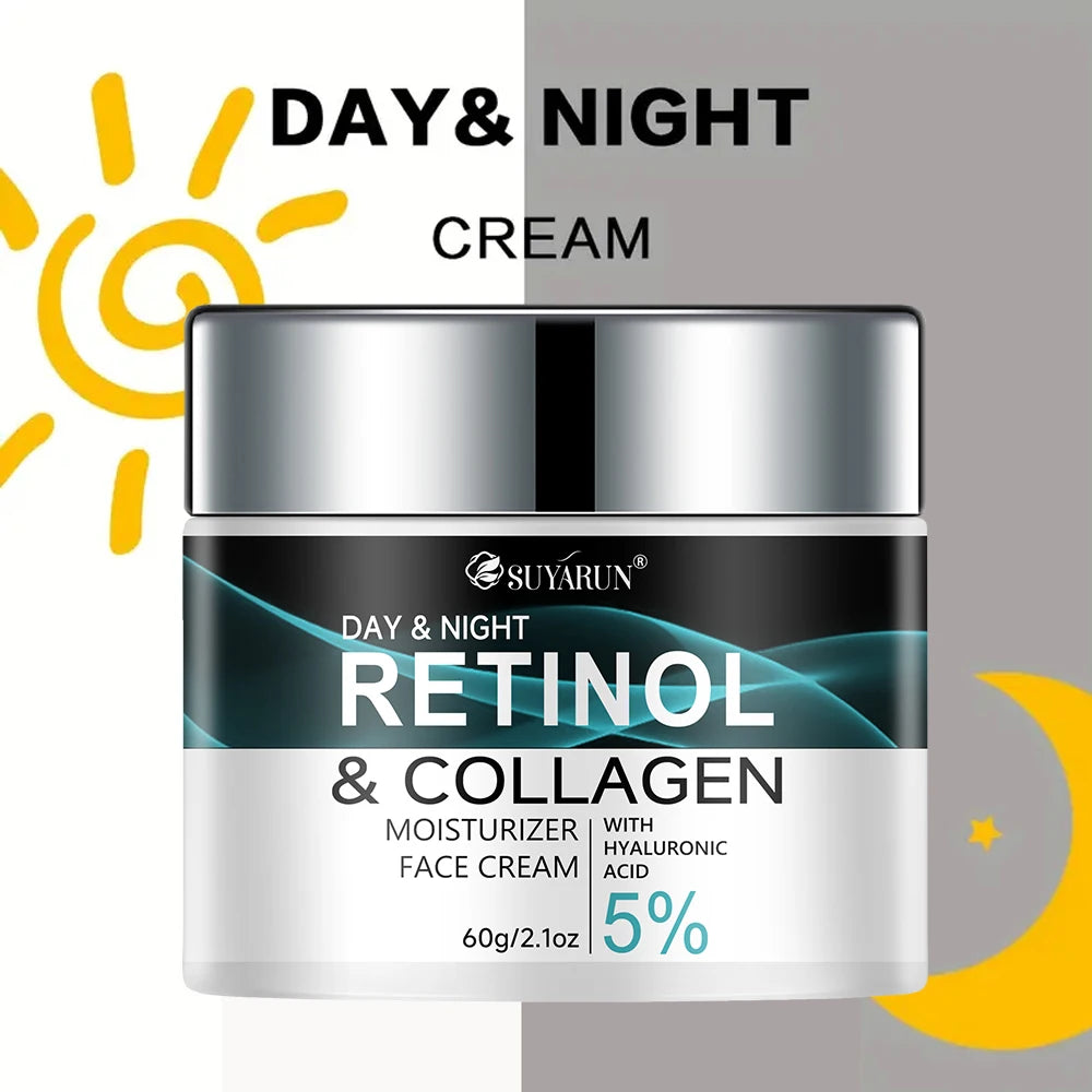 SUYARUN Retinol & Collagen Face Cream - Anti-Aging Moisturizer for Deep Hydration, Firming & Youthful Glow. Oasis Select