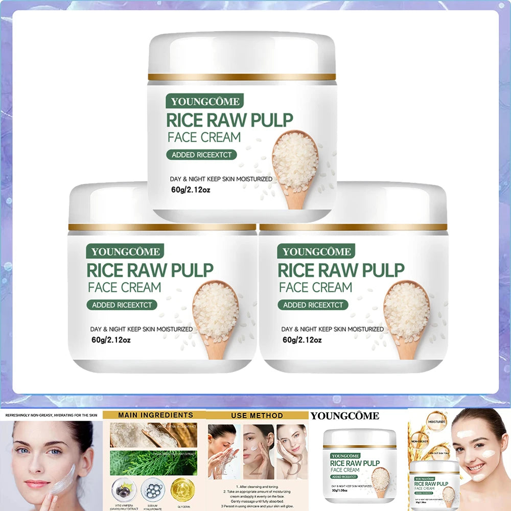 Rice Bran & Ceramide Face Cream – Brightening Moisturizer 60g