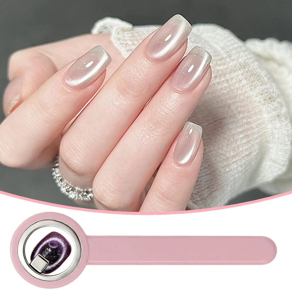 Cat Eyes Magnet Ring Shape Nails Art Tools Magnetic Stick With Handle For Cat Eyes Gel Polishing DIY Nails Art Manicure Tools Oasis Select