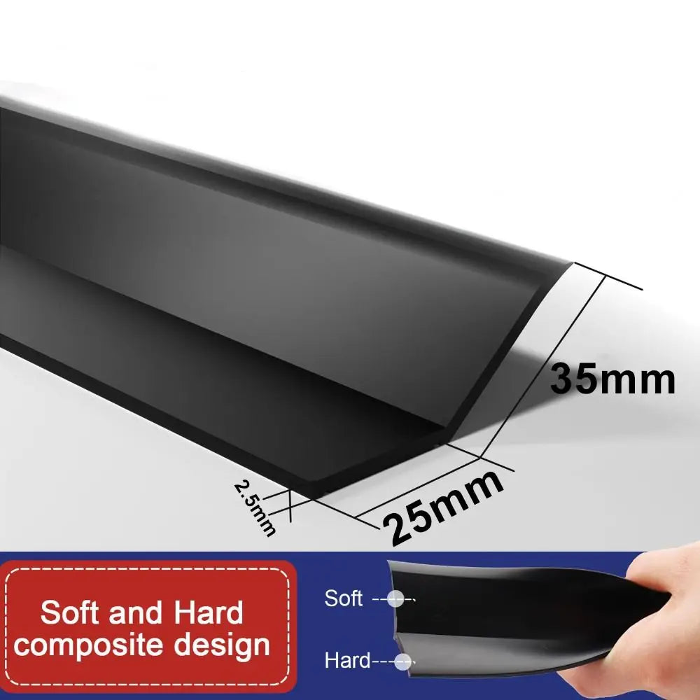 100CM Garage Door Sealing Strip Weatherproof Self Adhesive Top and Sides Seal Heavy Duty Easy Installation Weather Stripping Oasis Select