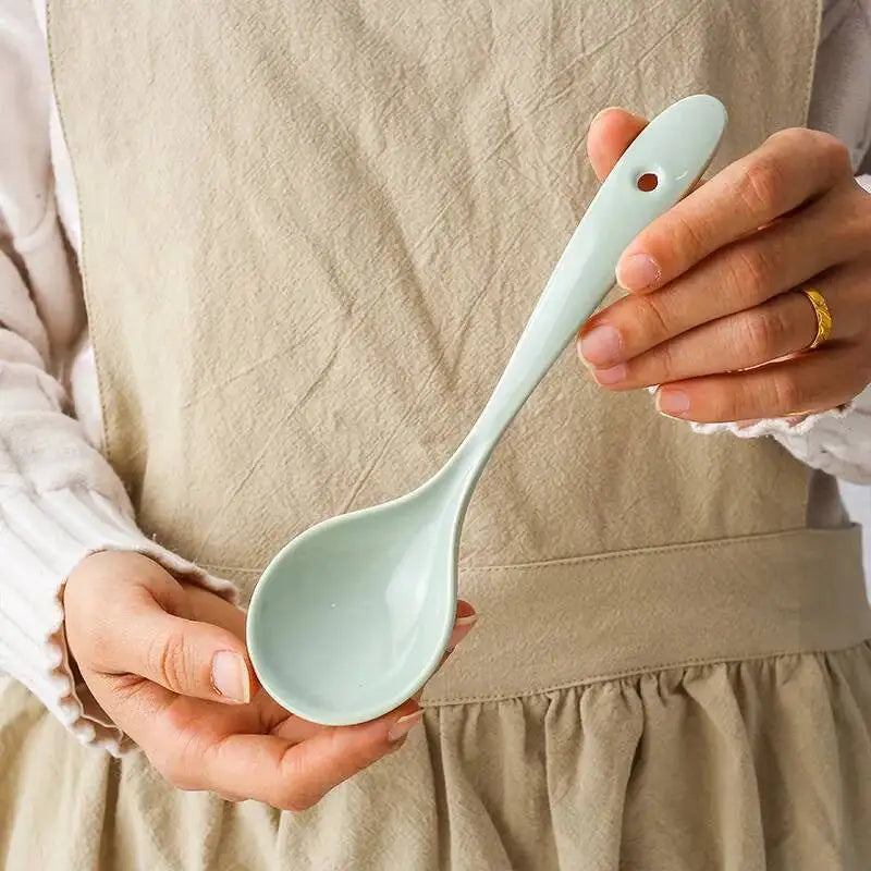 Japanese Ceramic Spoon Restaurant Household Soup Eating Spoon Kitchen Spoon Restaurant Spoon Kitchen Tablewear Oasis Select