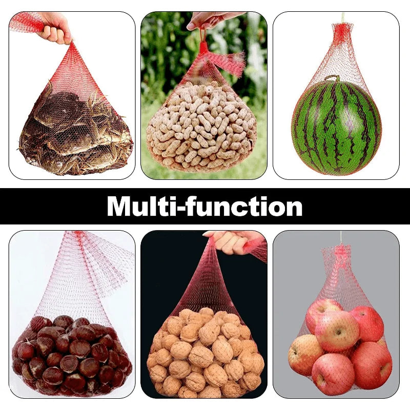 100 Pieces of Heavy-Duty Plastic Garden Netting Suitable for Watermelon Vertical Planting and Hammock with Straps Oasis Select