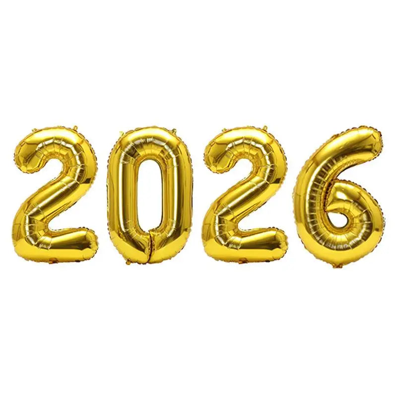 Foil Balloons for New Year's Eve Party Decoration Photo Booth Props Xmas Home Decor 2026 Prop up Your Celebration Oasis Select A2 Other