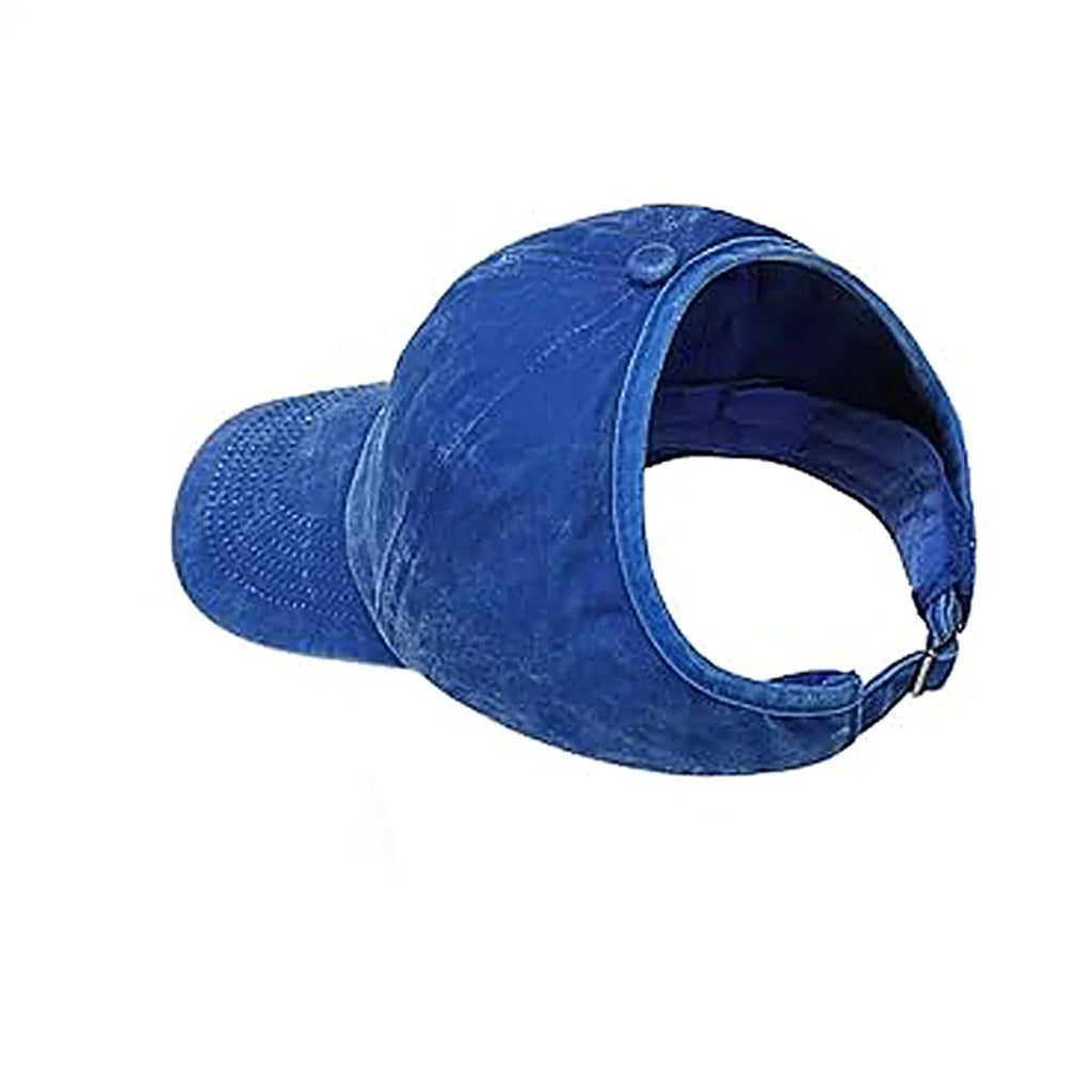 Adult empty top baseball cap, quick drying outdoor sports cap, lightweight casual cap, ponytail sun hat, breathable cap Oasis Select Blue Adjustable >8Y