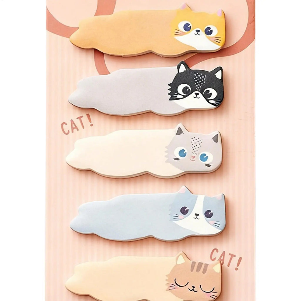 Cartoon Animals Sticky Notes Cat Notepaper Memo Clips Index Tabs Self Adhesive Page Markers Decorative Paper Book marks Office Oasis Select