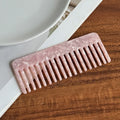 Acetate Fiber Wide Tooth Comb Anti Static Detangling Design Colorful Pattern Hair Tool Portable Travel Women Hair Accessory Oasis Select PinkA