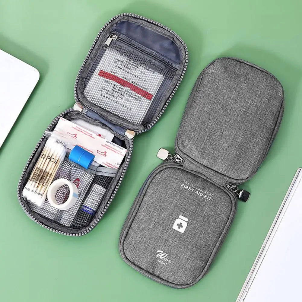 Portable First Aid Kit Bag – Travel Medicine Storage Organizer
